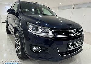 Volkswagen Tiguan 1.4 TSI AT Sunroof 2016 Blue PushStart Revcam